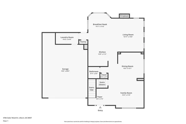 $599,999 | 4706 Cedar Wood Drive Southwest, Lilburn, GA 30047