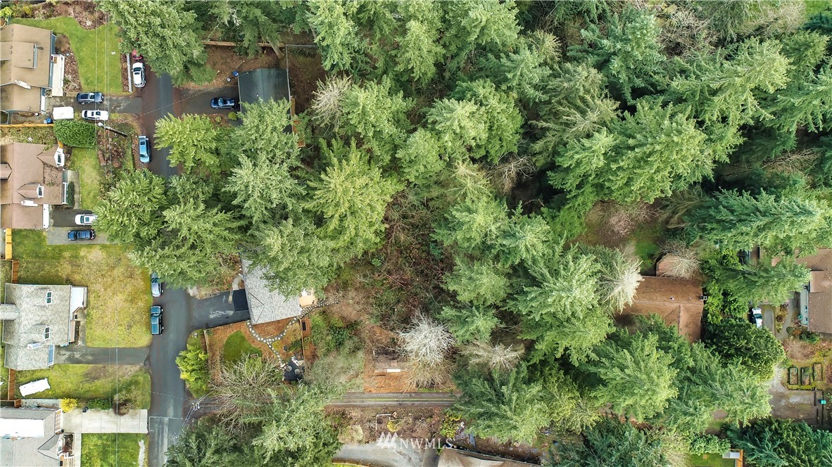 116 East Jonathan Road Bothell, WA 98012 - Photo 25 of 27 an aerial view of residential house with outdoor space and trees all around