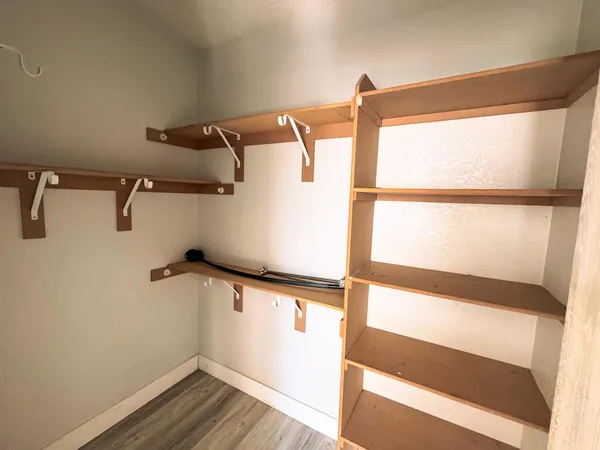 a view of a walk in closet