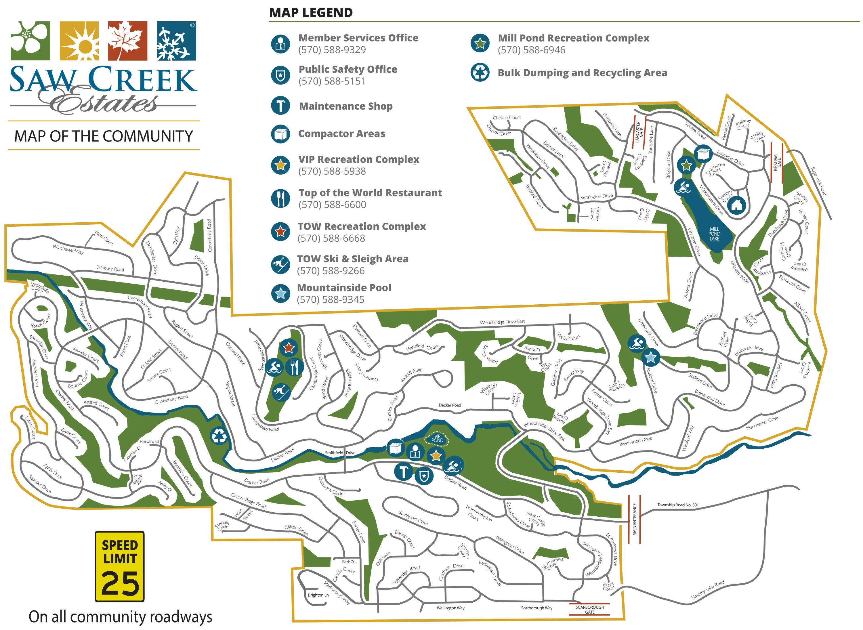 Lot 736 Decker Road Bushkill, PA 18324 - Photo 20 of 34 51-Saw Creek Estates Map
