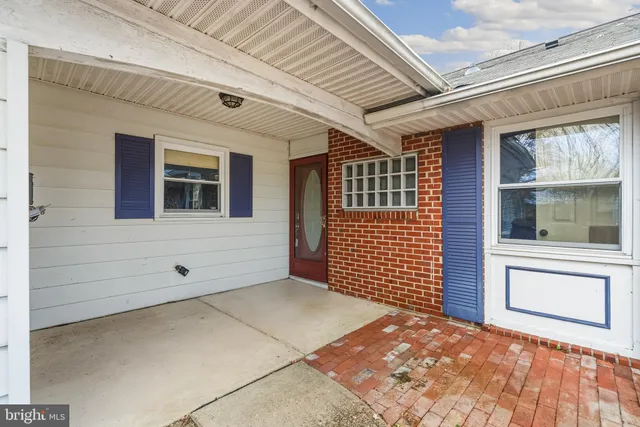 a view of a door of the house