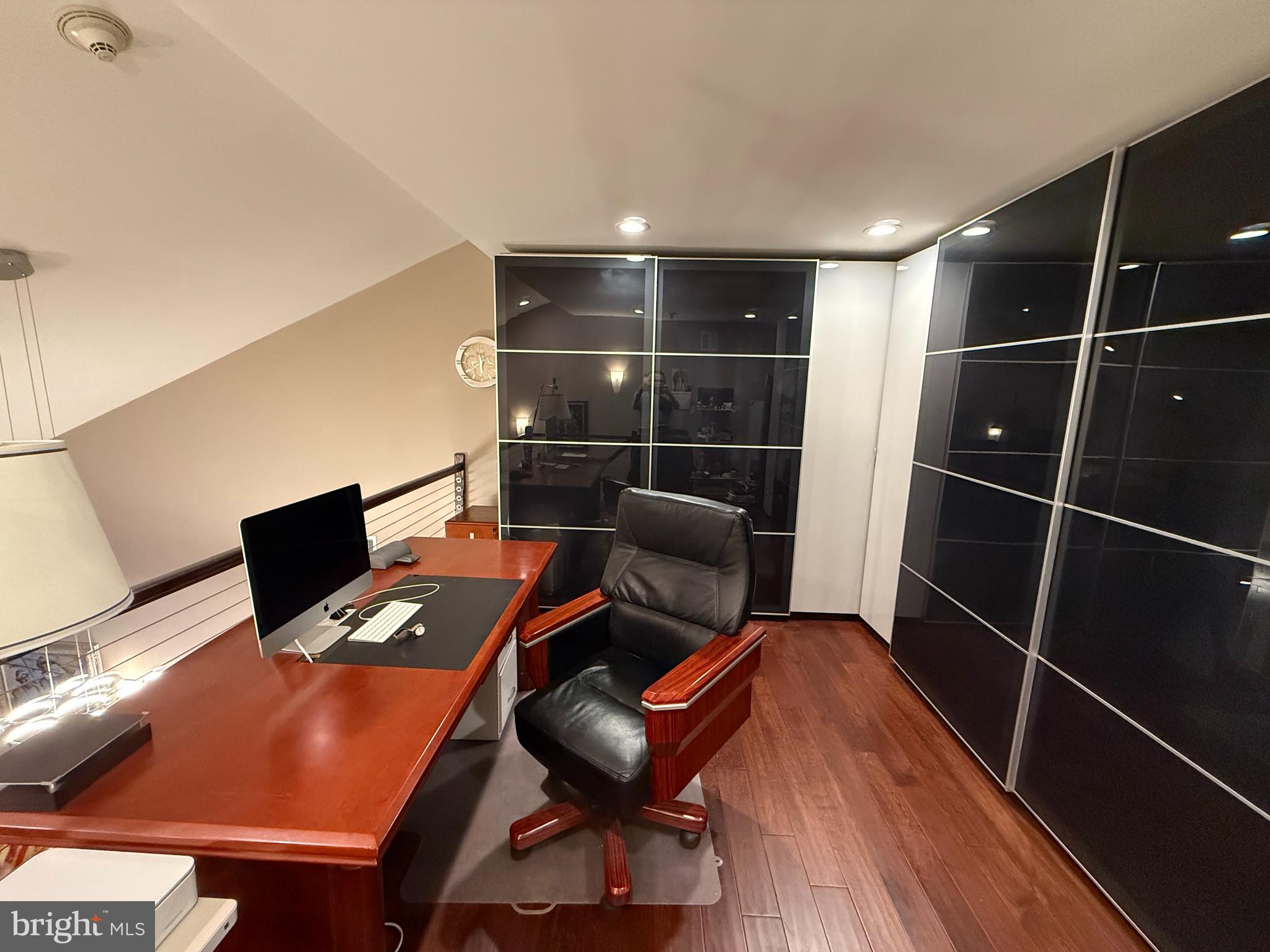 503 Carson Terrace Huntingdon Valley, PA 19006 - Photo 27 of 33 a view of workspace with wooden floor windows