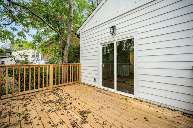 a view of a house with a balcony