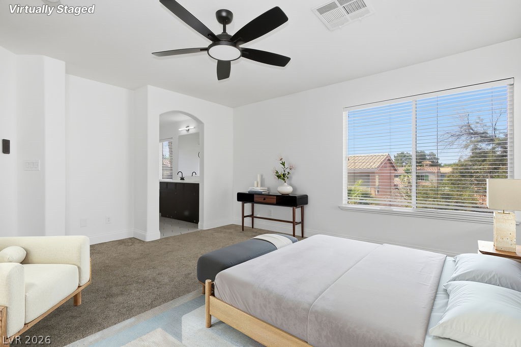 2376 Tilden Way Henderson, NV 89074 - Photo 8 of 54 Primary bedroom. This picture is virtually staged.