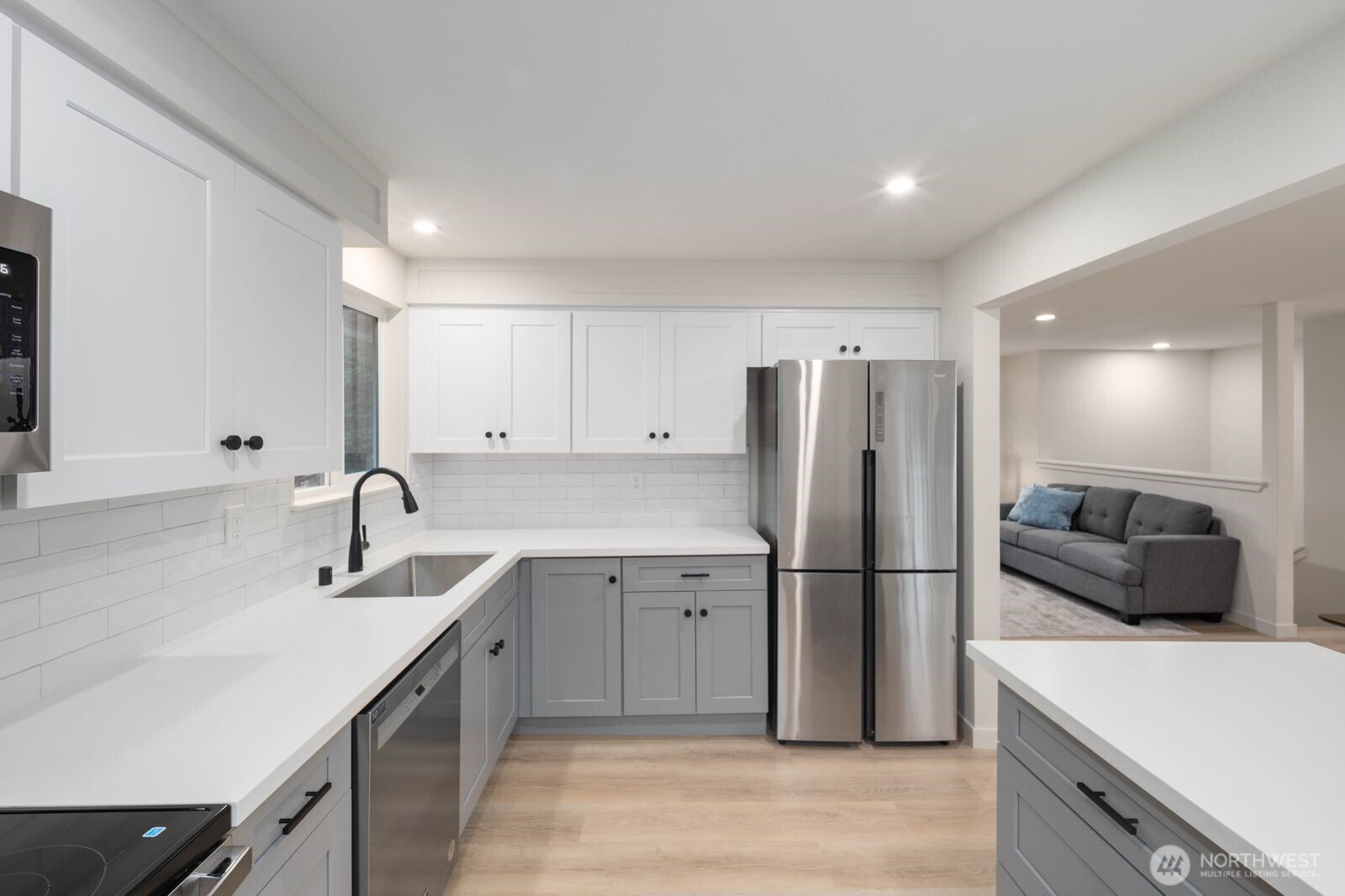 612 19th Street Snohomish, WA 98290 - Photo 16 of 33 a kitchen with a refrigerator and a sink