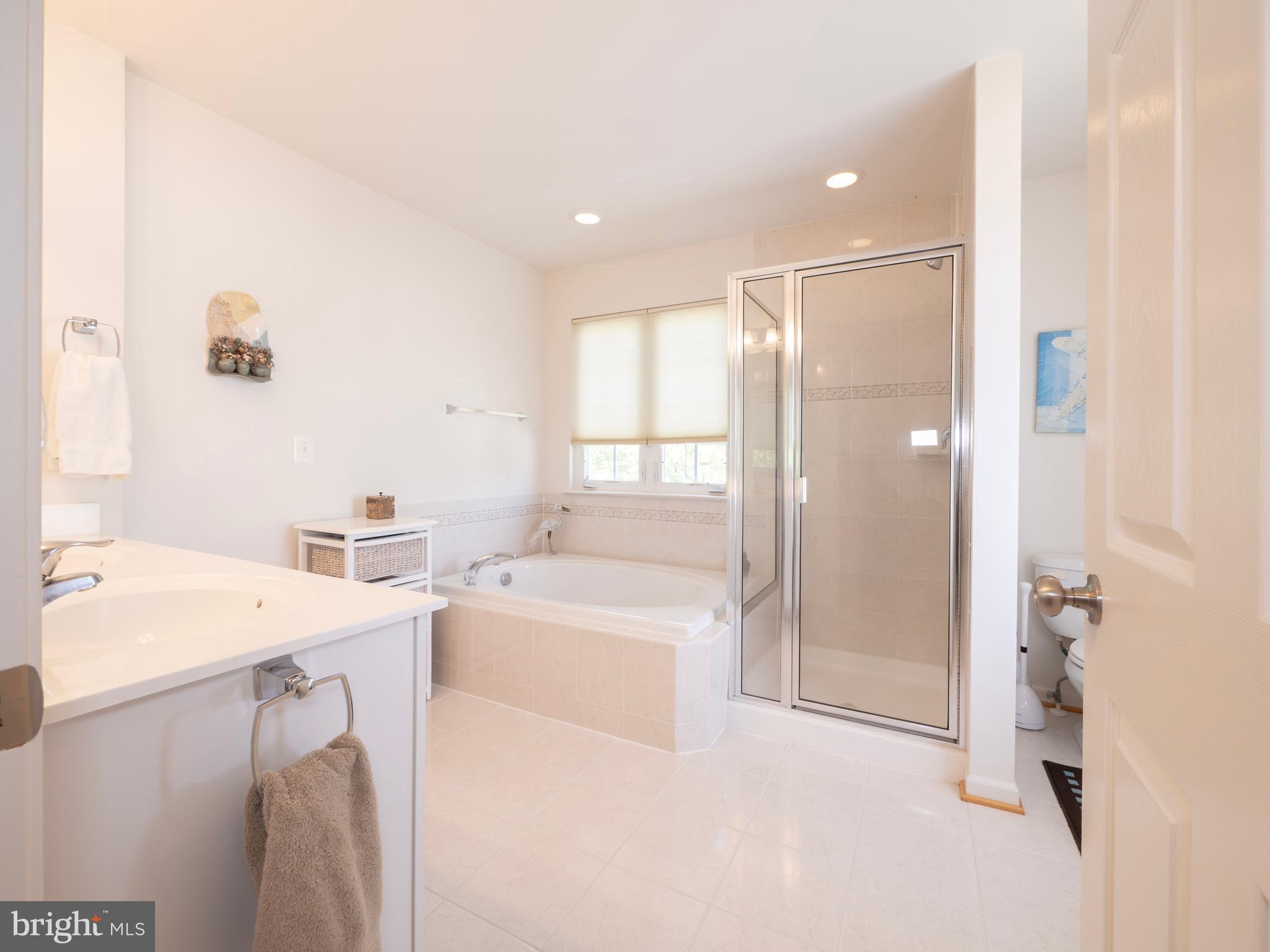 301 Monroe Point Drive Colonial Beach, VA 22443 - Photo 20 of 33 a bathroom with a tub sink toilet and a shower