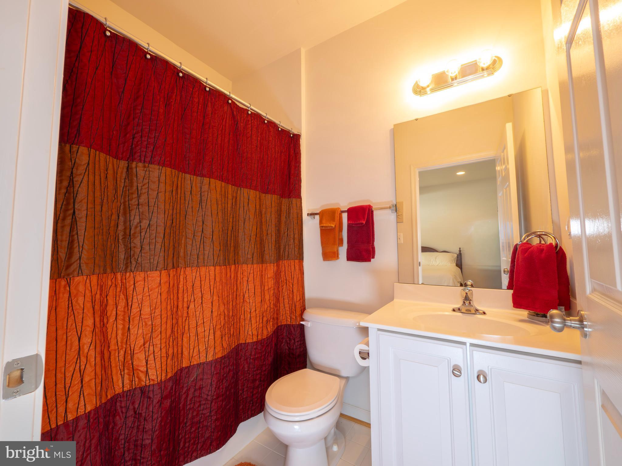 301 Monroe Point Drive Colonial Beach, VA 22443 - Photo 8 of 33 a bathroom with a sink a toilet and shower curtain