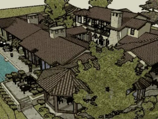 a view of a balcony with chairs