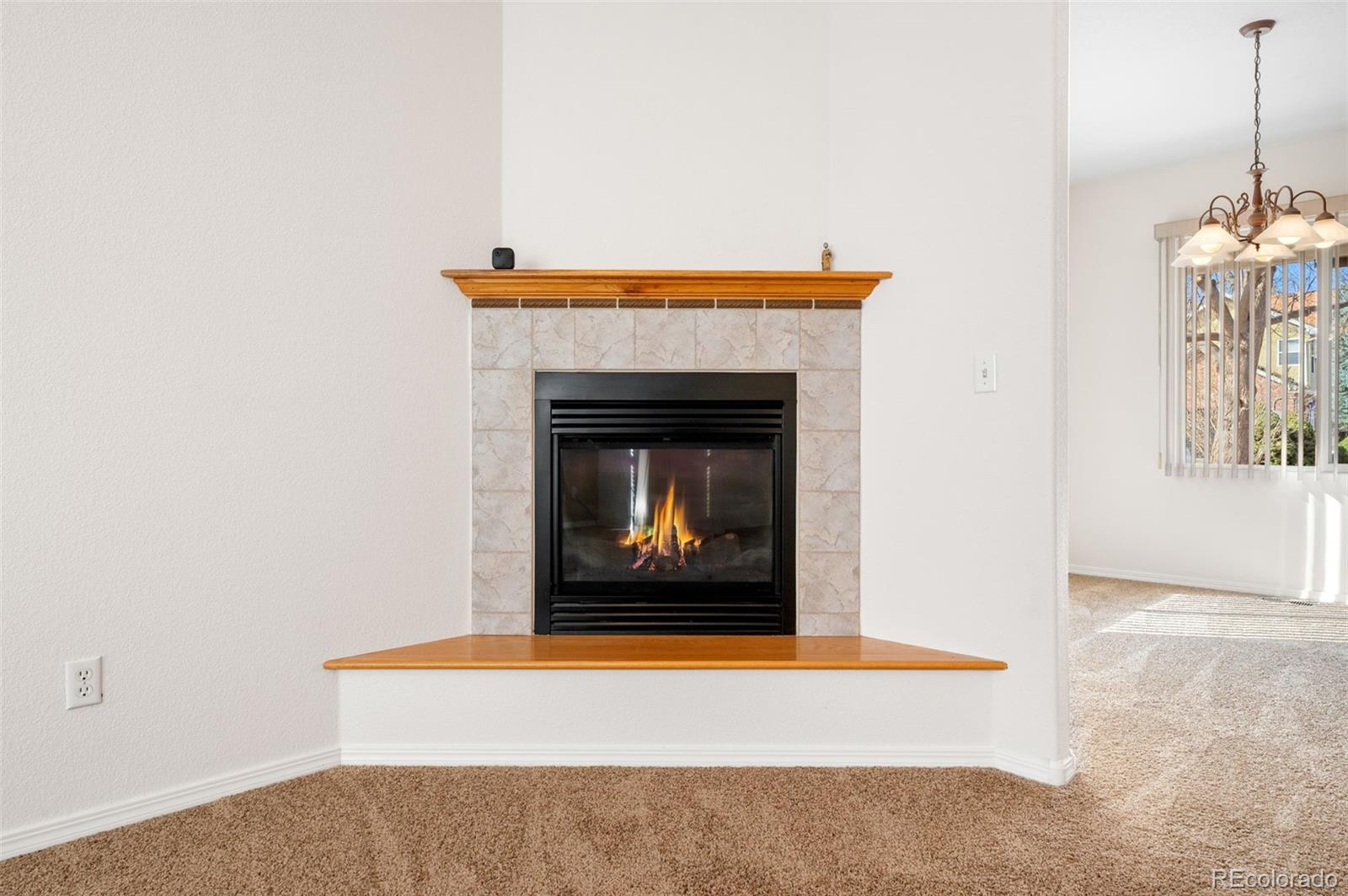 203 Hubbell Street Berthoud, CO 80513 - Photo 12 of 49 a living room with a fireplace