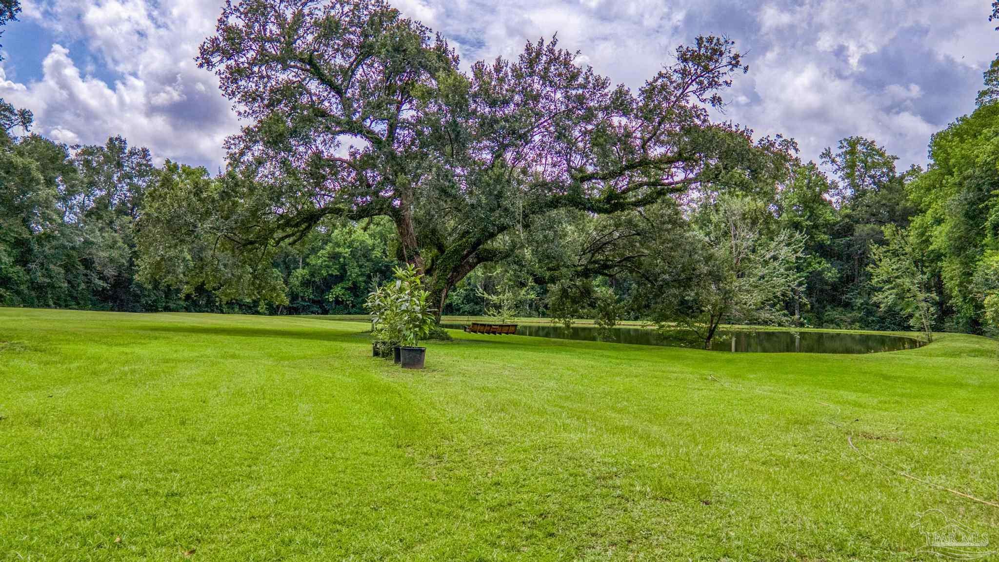 2345 Pompano Street Cantonment, FL 32533 - Photo 39 of 48 a backyard of a house with lots of green space