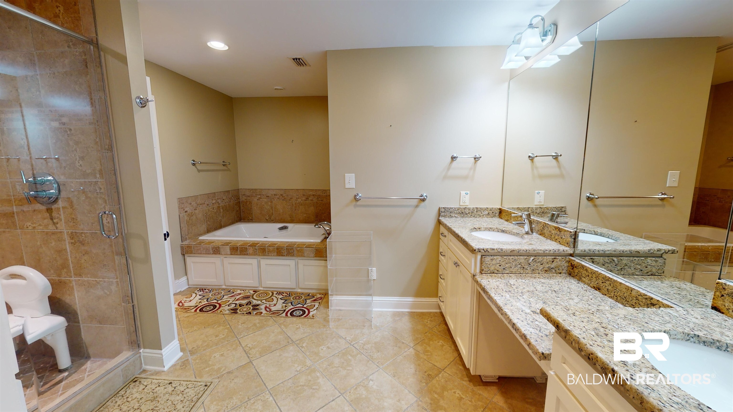 2404 Spring Hill Avenue, Unit 115 Mobile, AL 36607 - Photo 18 of 38 Bathroom featuring plus walk in shower and vanity