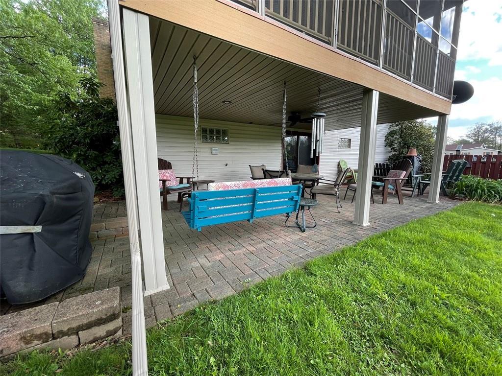 603 Stable Road Indiana, PA 15701 - Photo 12 of 25 a view of backyard with outdoor seating and green space