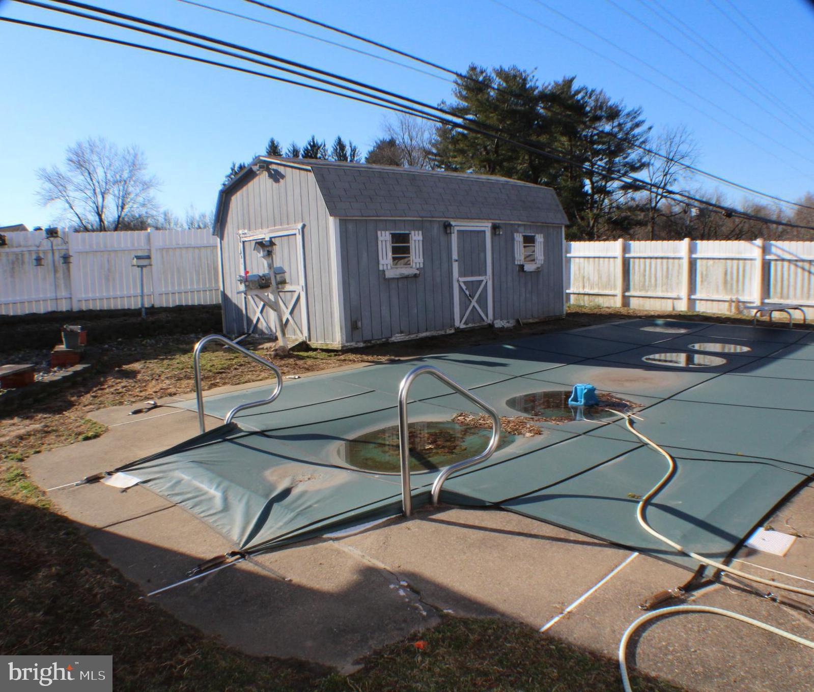 2 Hamlet Road Levittown, PA 19056 - Photo 34 of 48 Inground pool shed with electric