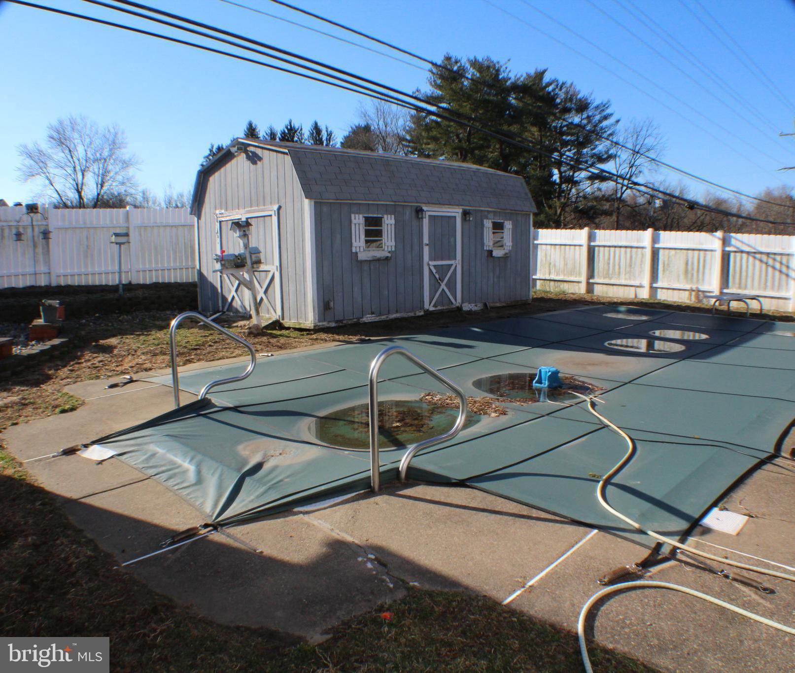 2 Hamlet Road Levittown, PA 19056 - Photo 35 of 48 Inground pool shed with electric