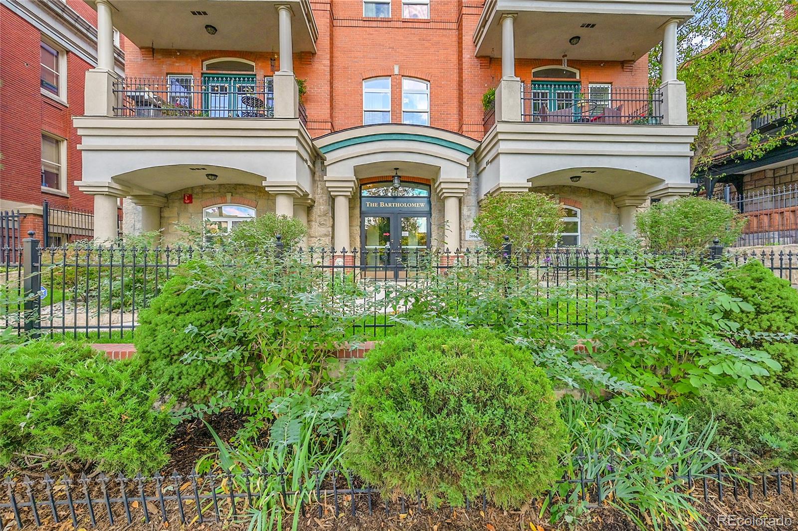 front view of a building with a window