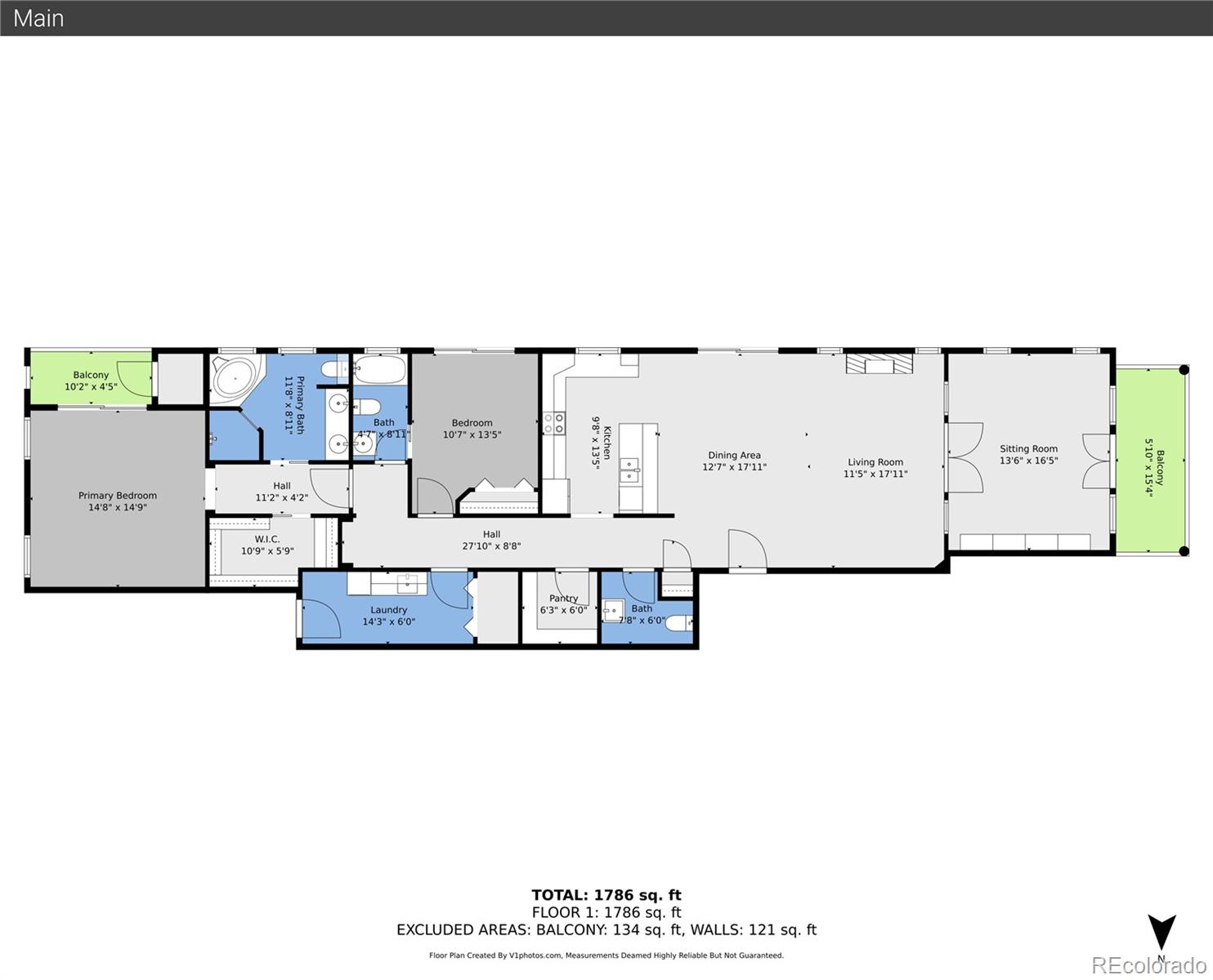 1352 Pennsylvania Street, Unit 2 Denver, CO 80203 - Photo 45 of 45 a picture of floor plan