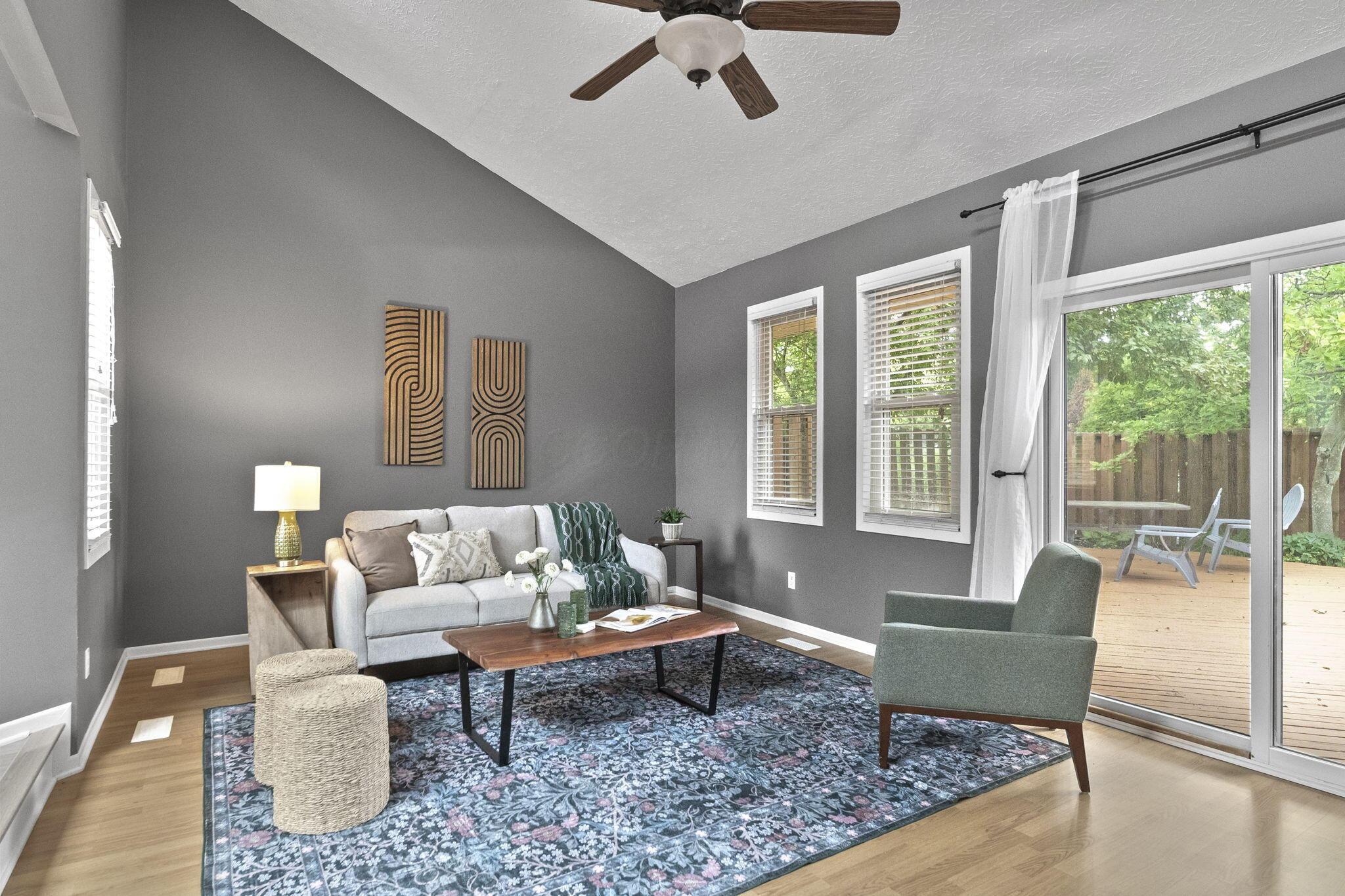 184 East Schrock Road Westerville, OH 43081 - Photo 19 of 61 Family Room with access to outdoor area