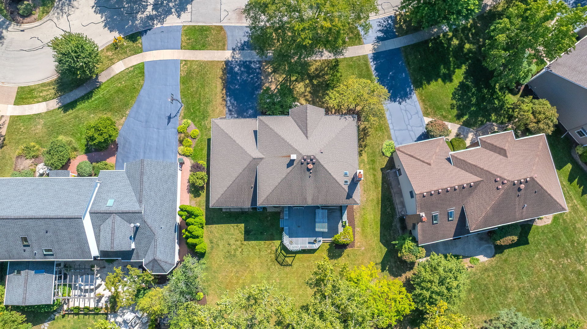 825 Biltmore Court Naperville, IL 60563 - Photo 30 of 43 an aerial view of a house with yard swimming pool and outdoor seating