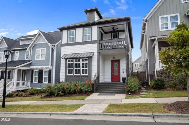a front view of a house