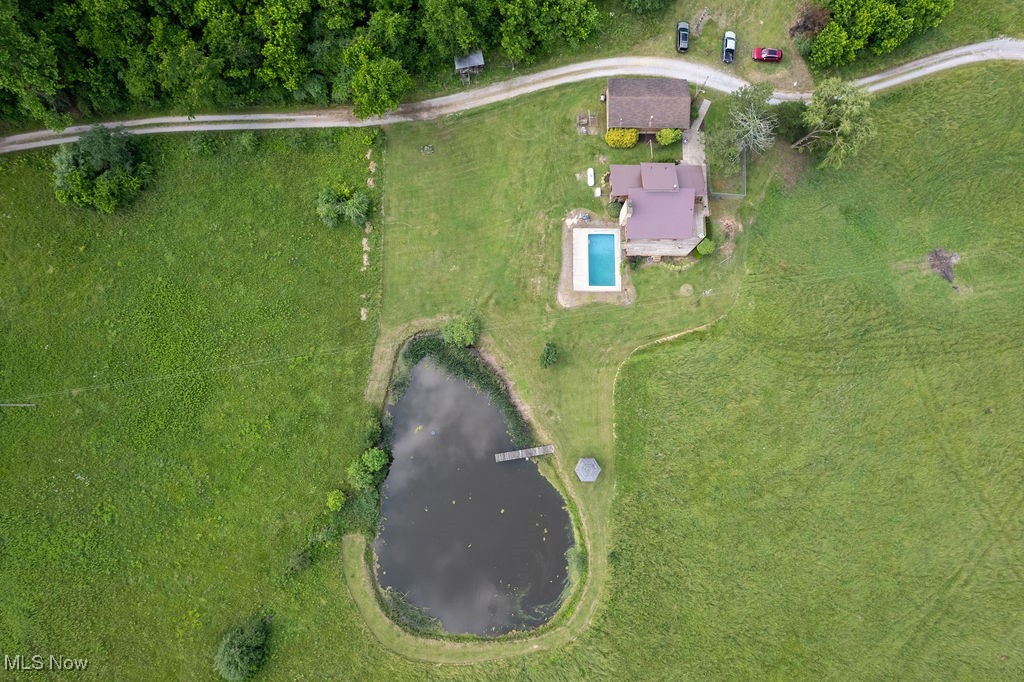 223 Autumn Run Road Friendly, WV 26146 - Photo 33 of 39 Aerial view of property and surrounding area with a large body of water
