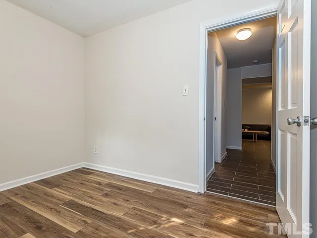 a view of a wooden deck