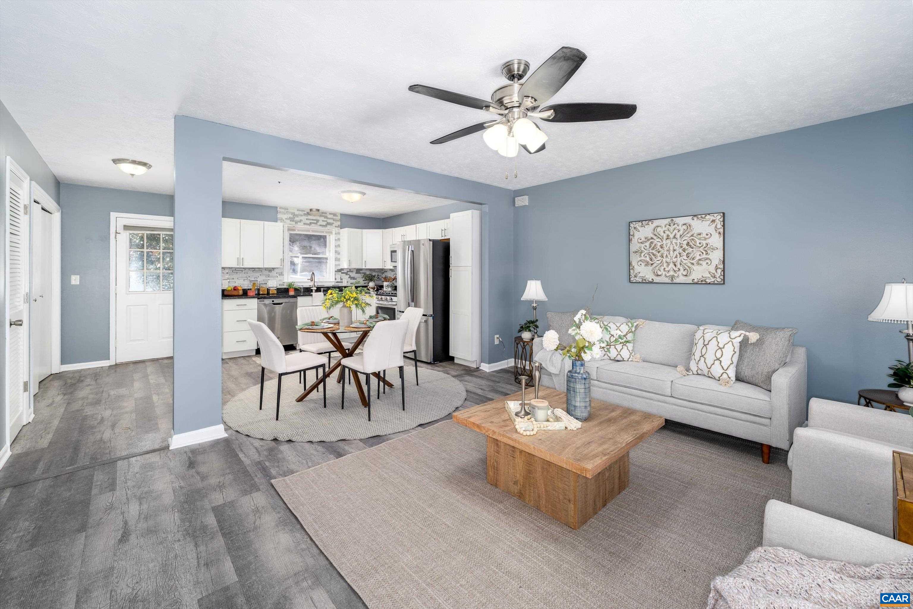 1424 B Street Waynesboro, VA 22980 - Photo 2 of 32 a living room with furniture and kitchen view