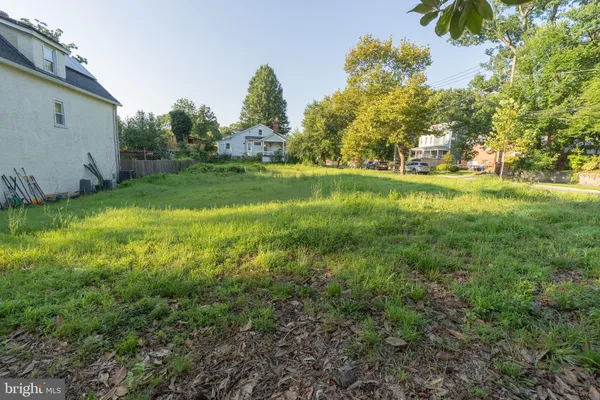 a view of garden with trees