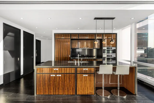 a view of a city with tall buildings