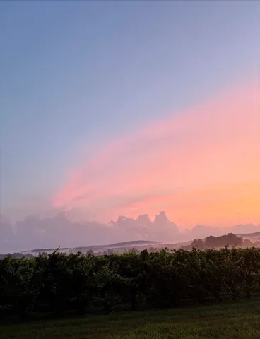a view of city and mountain