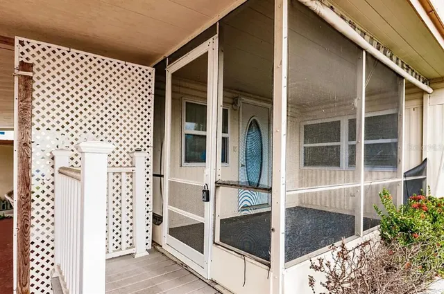 a view of front door