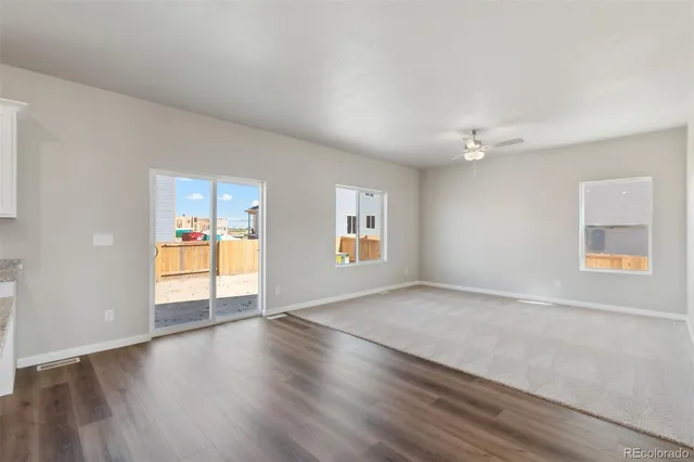 an empty room with window