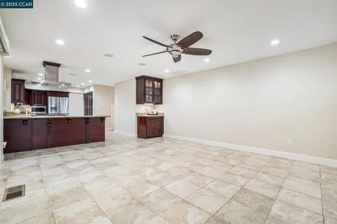 a view of kitchen and microwave