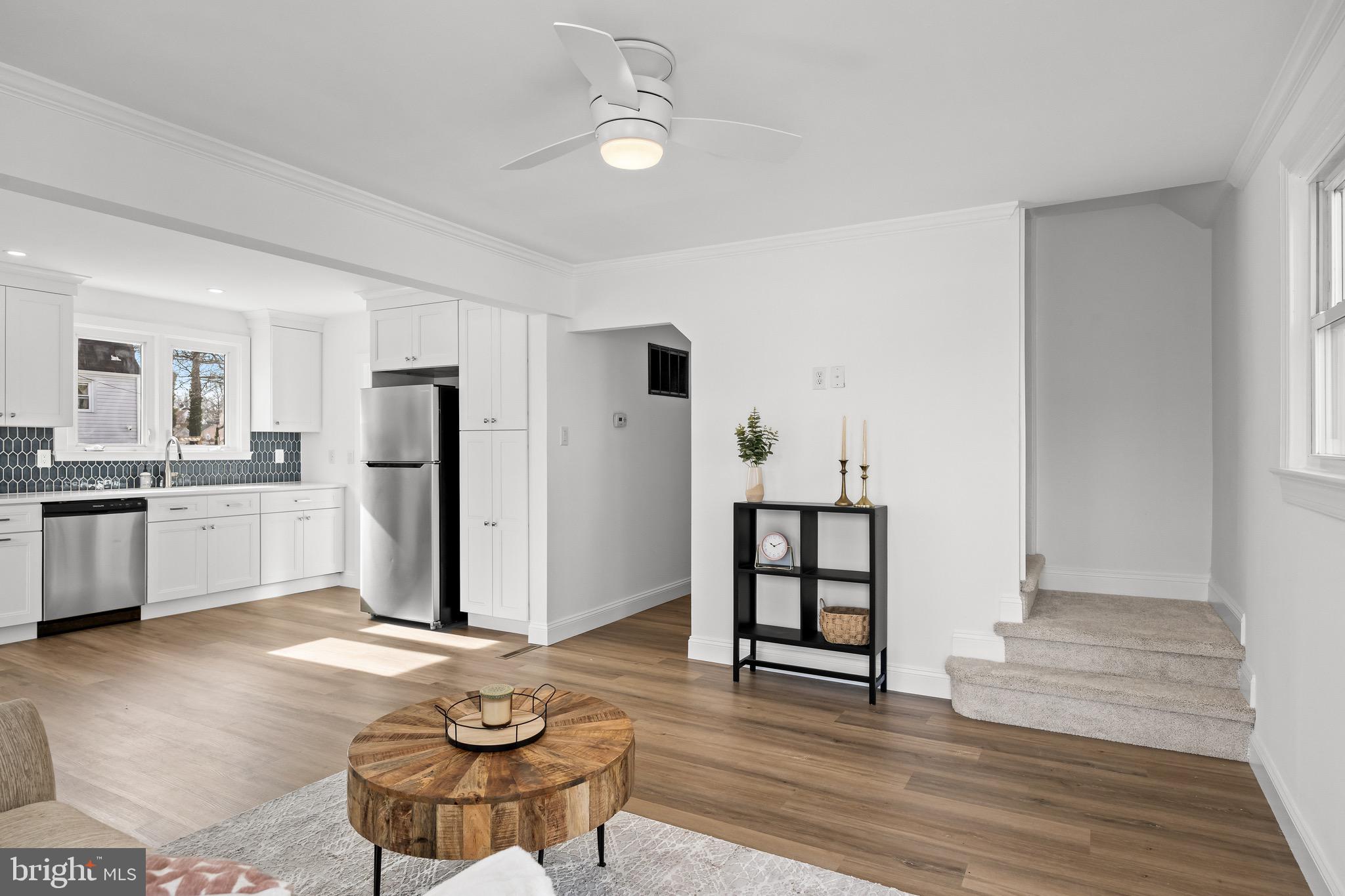 42 Spruce Avenue Maple Shade, NJ 08052 - Photo 8 of 27 a living room with furniture and kitchen view