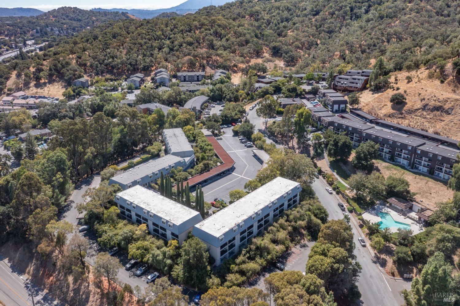 199 Posada Del Sol Novato, CA 94949 - Photo 14 of 16 an aerial view of a house with a mountain
