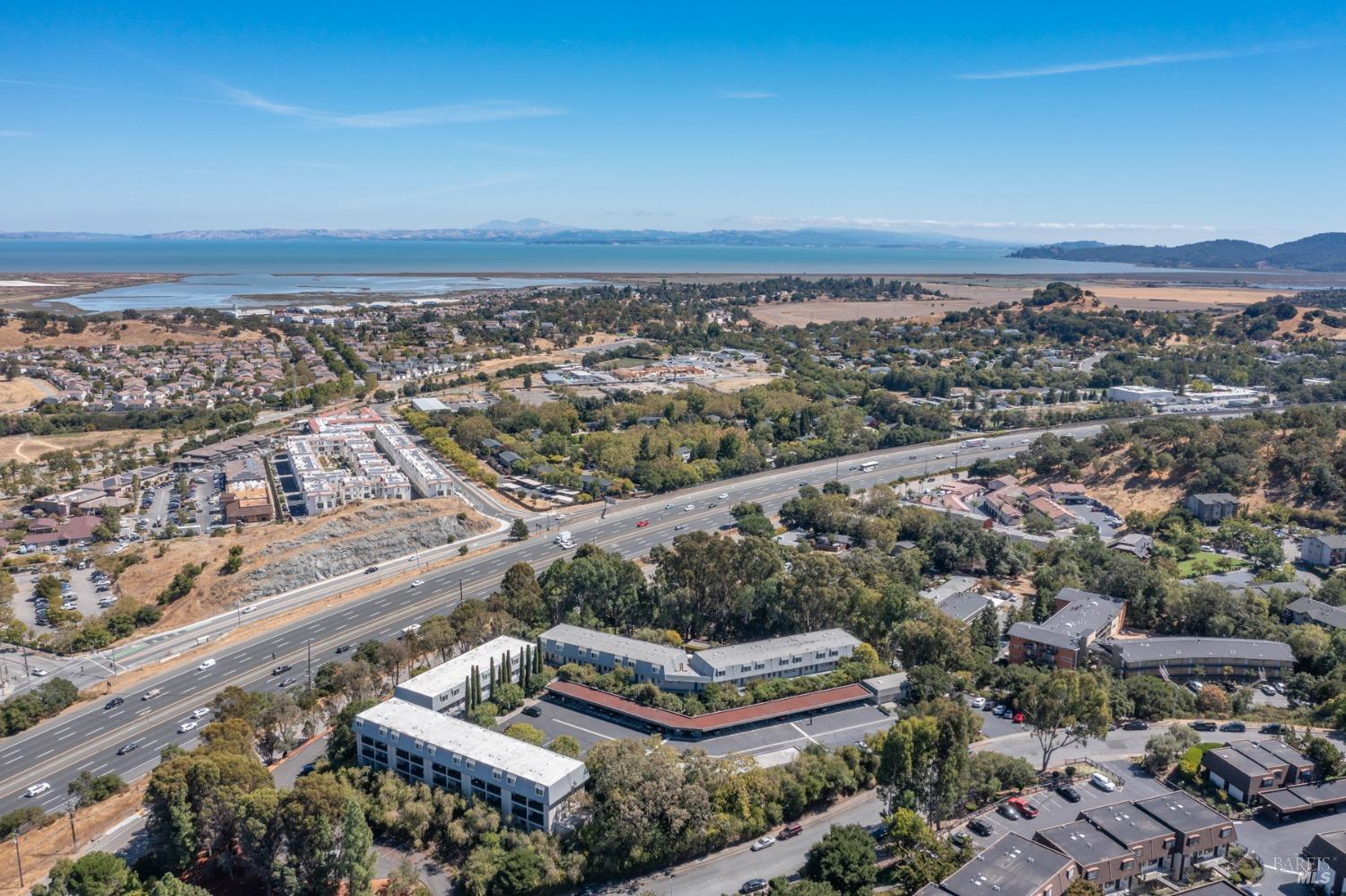 199 Posada Del Sol Novato, CA 94949 - Photo 16 of 16 an aerial view of residential houses with outdoor space