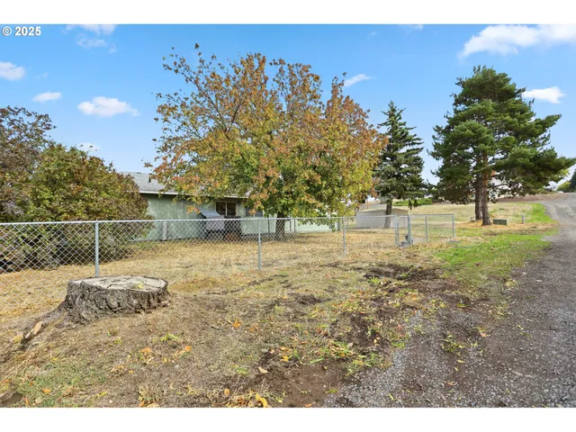 a backyard of a house