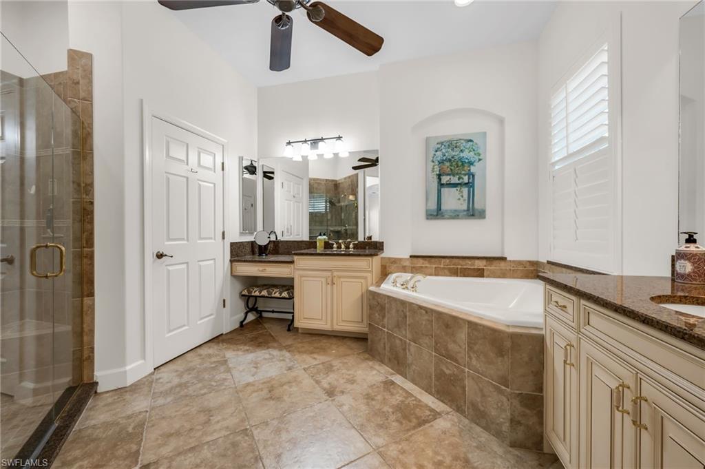 12080 Wicklow Lane Naples, FL 34120 - Photo 17 of 36 Separate tub and shower with dual sink
