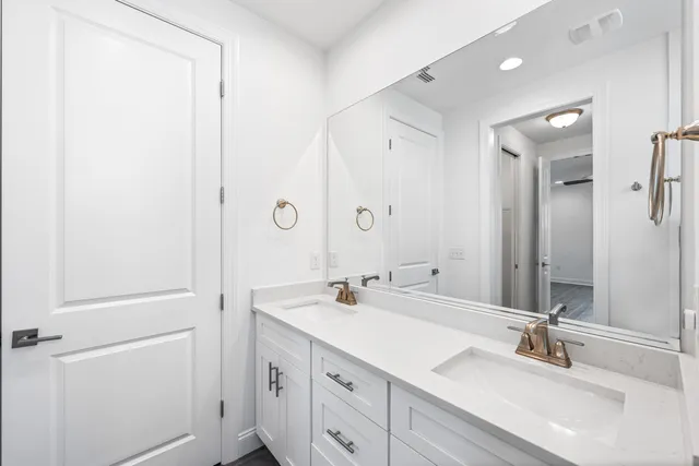 a view of small space with wooden floor and closet