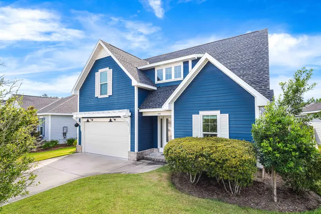 an aerial view of multiple houses
