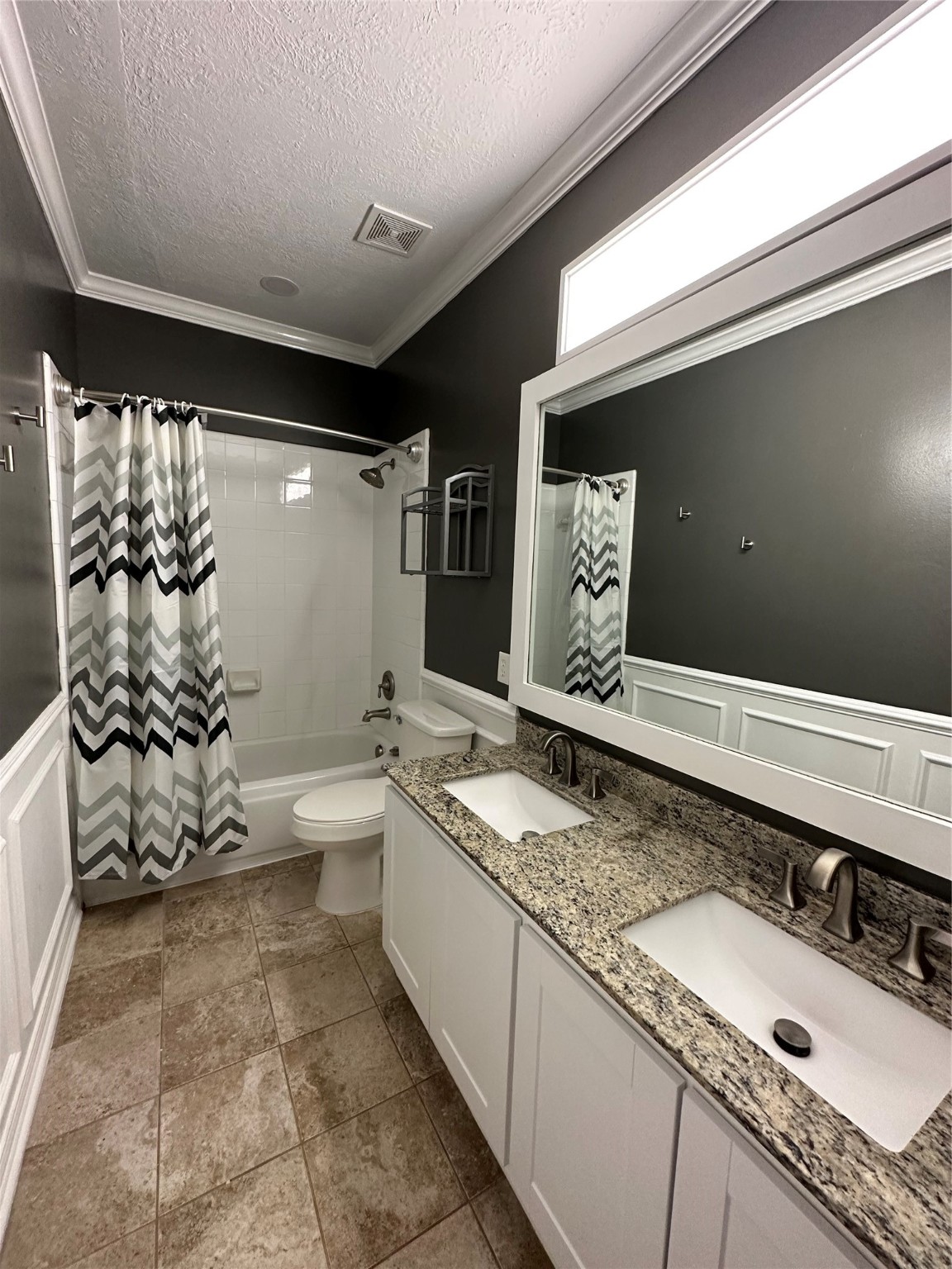 20235 Concord Hill Drive Cypress, TX 77433 - Photo 21 of 27 a bathroom with a granite countertop sink toilet and shower
