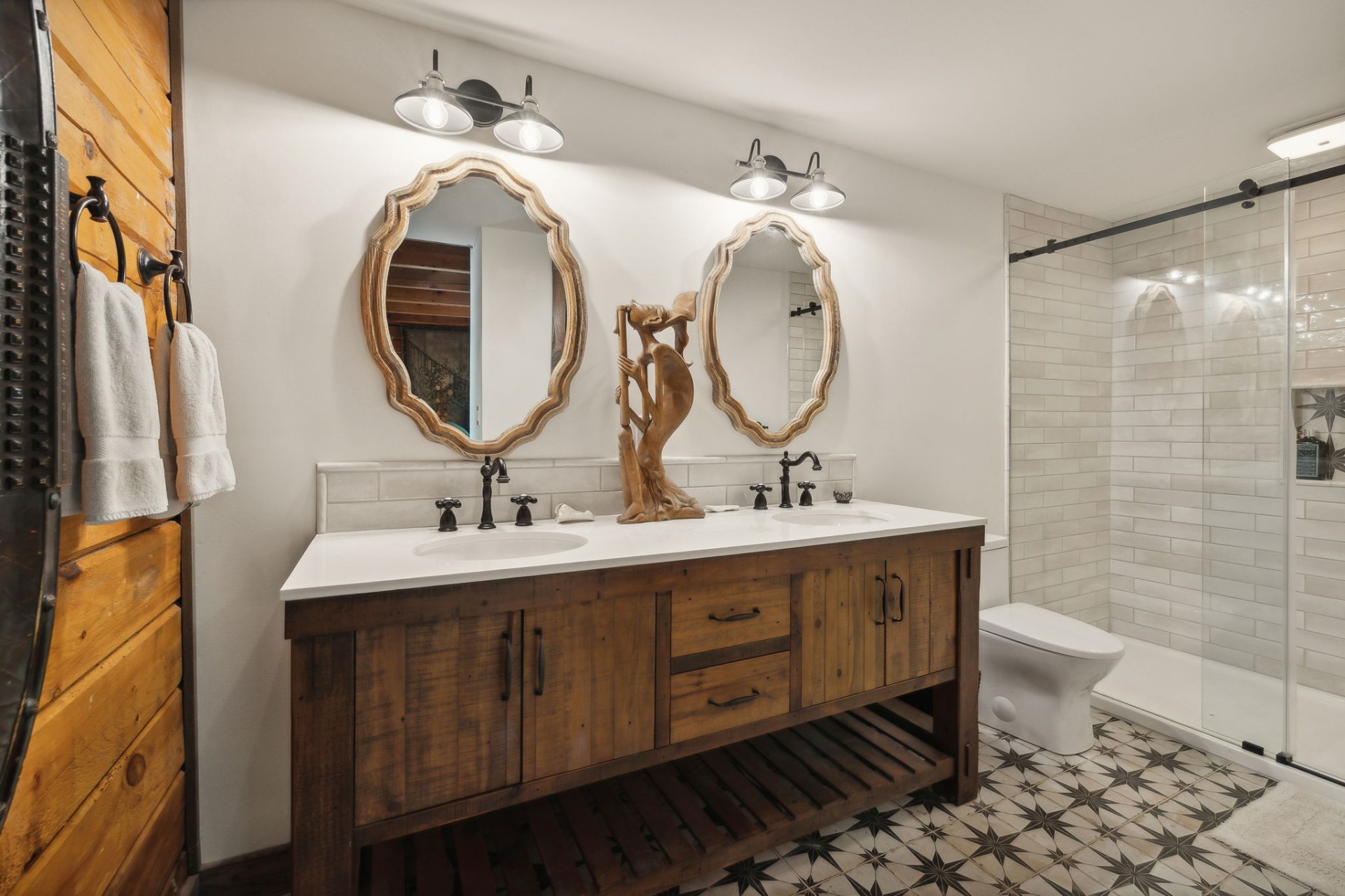5617 A Pinewood Road Franklin, TN 37064 - Photo 27 of 67 a bathroom with a double vanity sink mirror and toilet