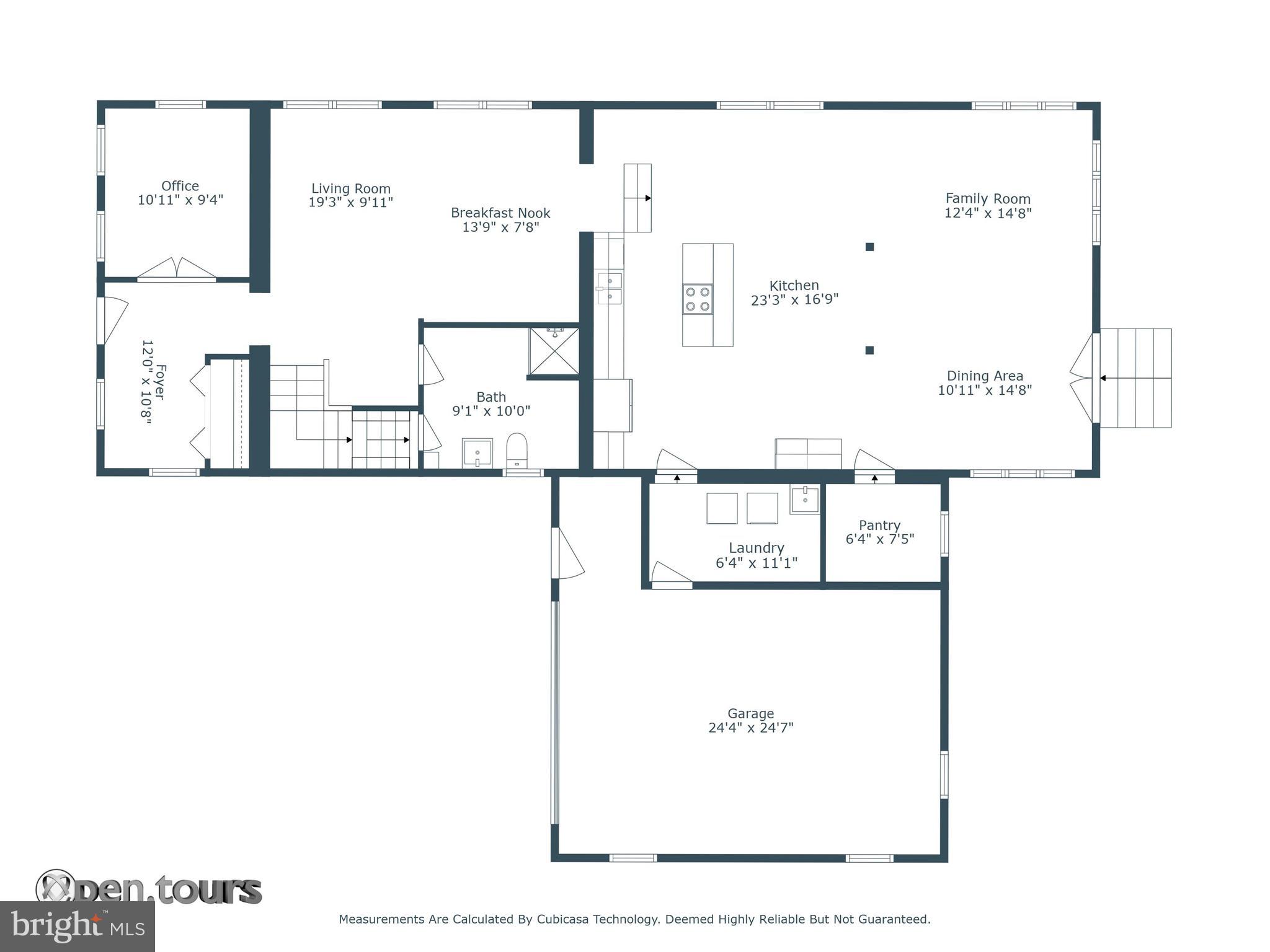 1734 Hametown Road Glen Rock, PA 17327 - Photo 3 of 40 Floor plan - 1st Floor Front entry is on the left.