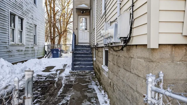 a view of path along with building