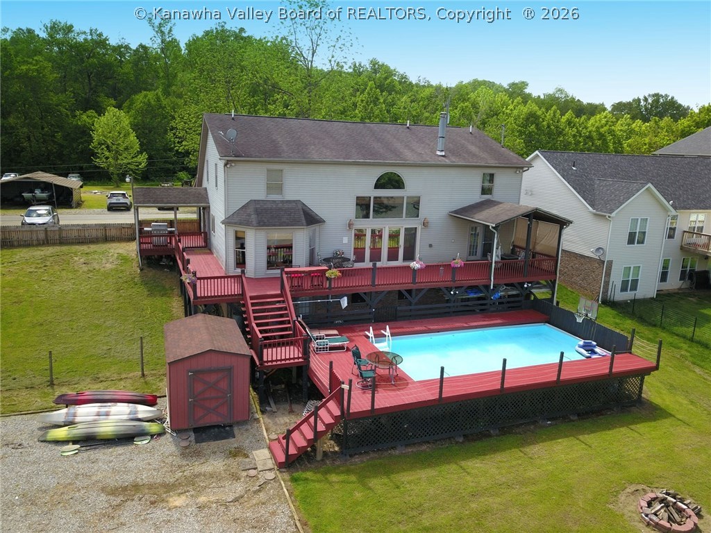 288 Cannery Lane Winfield, WV 25213 - Photo 41 of 50 There is plenty of parking for all of your different types of boats or for entertaining.