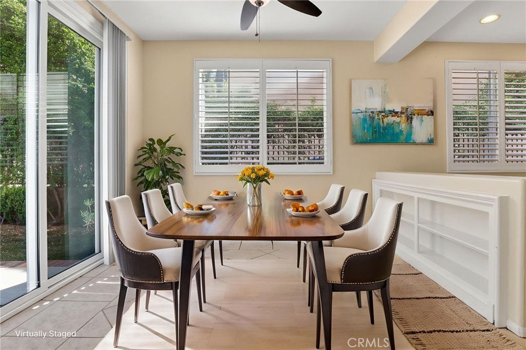 20543 Pesaro Porter Ranch Porter Ranch, CA 91326 - Photo 27 of 67 a view of a dining room with furniture window and outside view