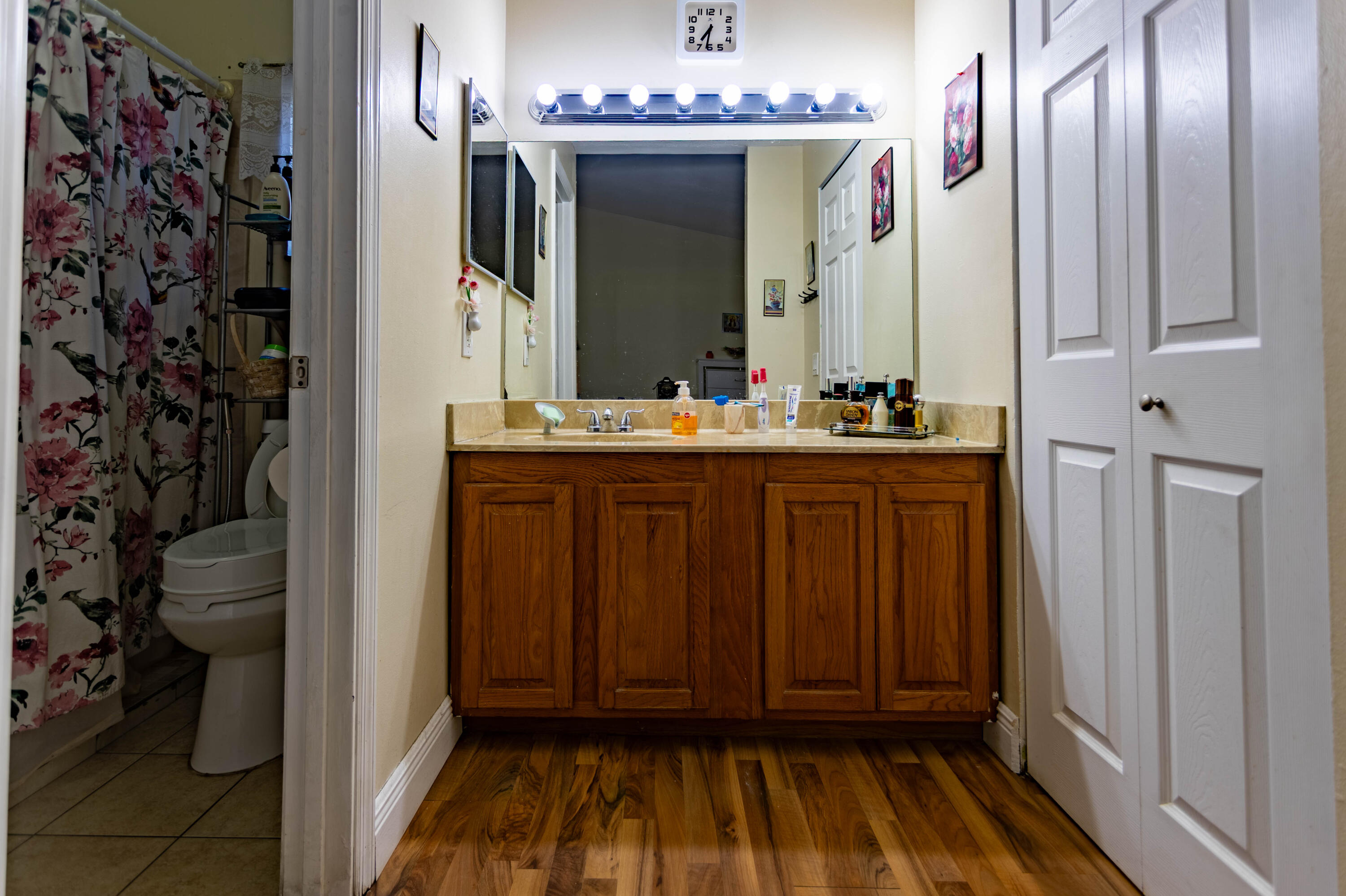 11210 Southwest 157th Street Miami, FL 33157 - Photo 47 of 55 a bathroom with a sink and a mirror