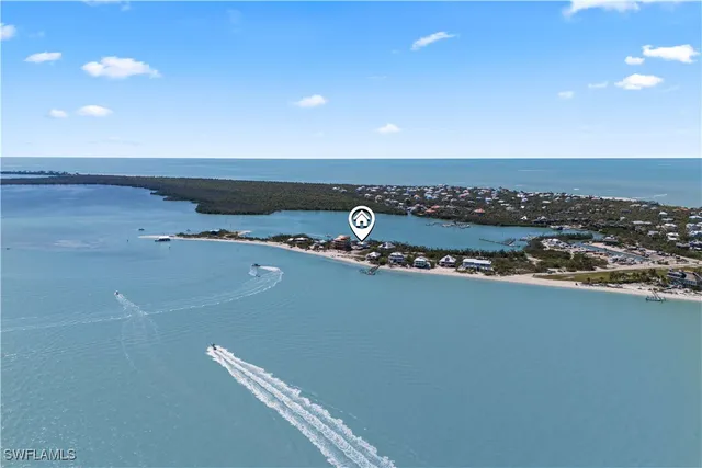 a view of a beach with a yard