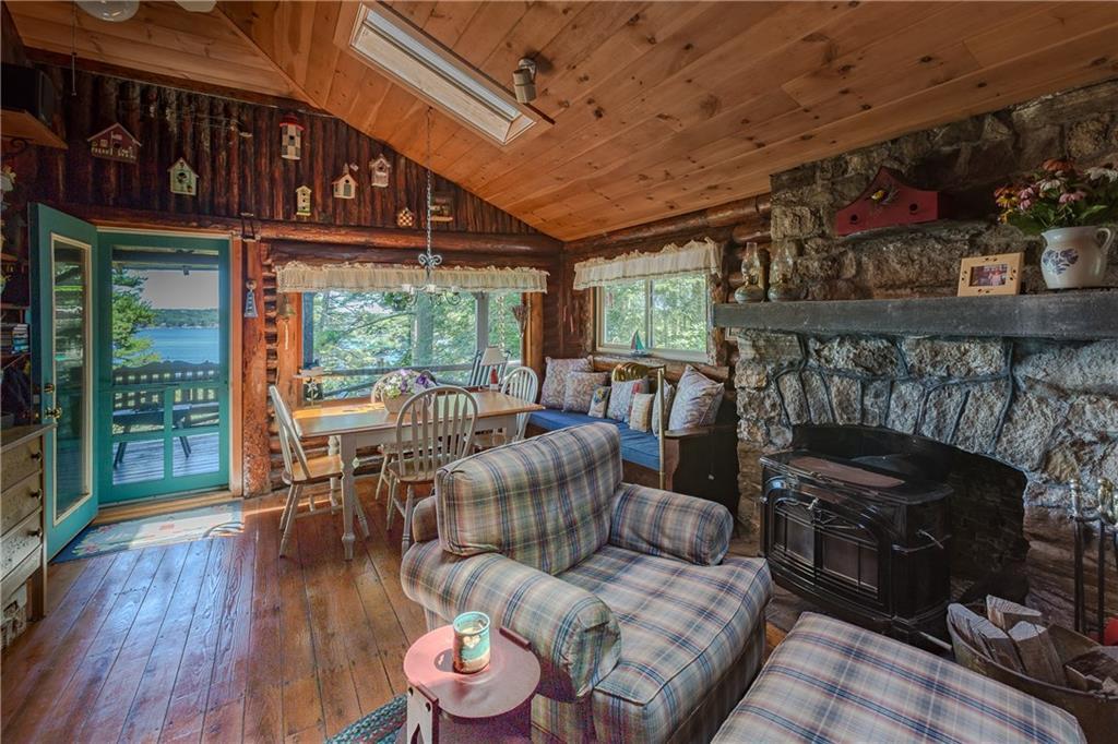 29 Crooked Pine Road Boothbay Harbor, ME 04538 - Photo 10 of 27 Cozy living area with fireplace.