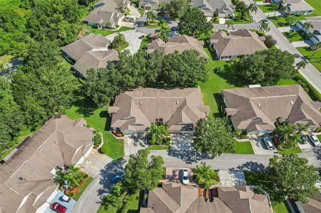 an aerial view of multiple house