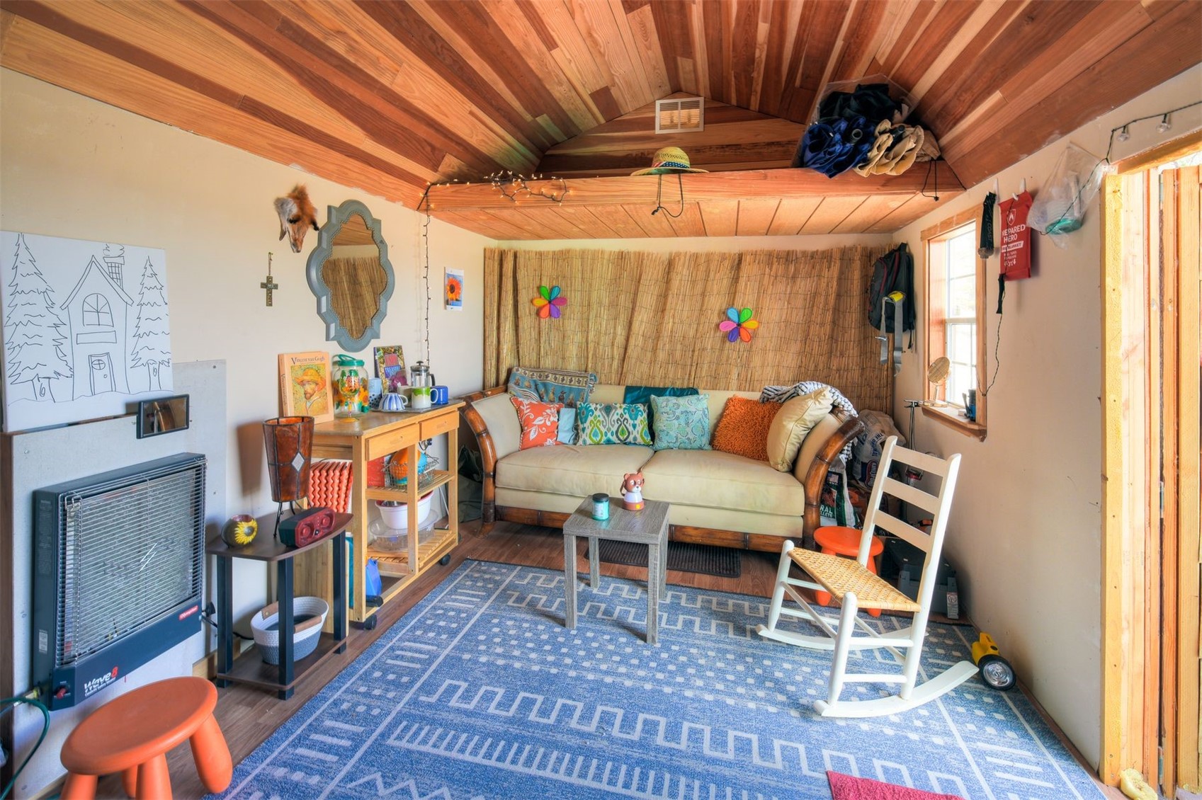 1148 Redhill Road Fairplay, CO 80440 - Photo 11 of 28 Cute as a button, off-grid camper cabin offers a catalytic heater and attached back-up generator.